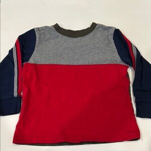 Hanna Andersson Red and Gray Long Sleeve Tee